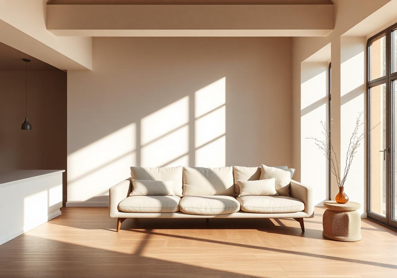 Sunlit living room